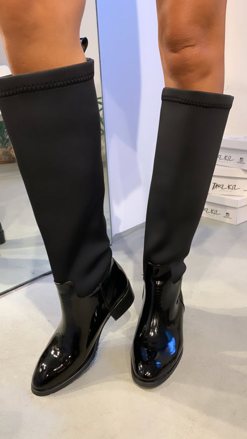 FLEXIBLE SİYAH ÇİZME